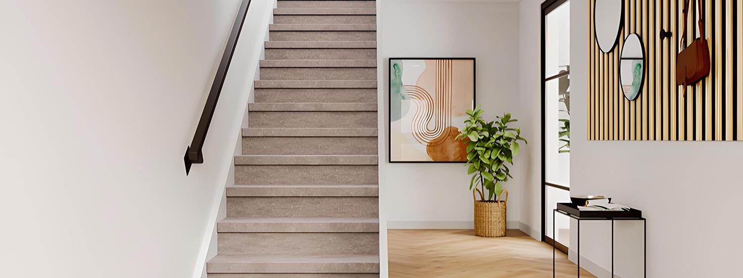 Traprenovatie Deurenspecialist Maree Betonlook Overzet Treden Banner