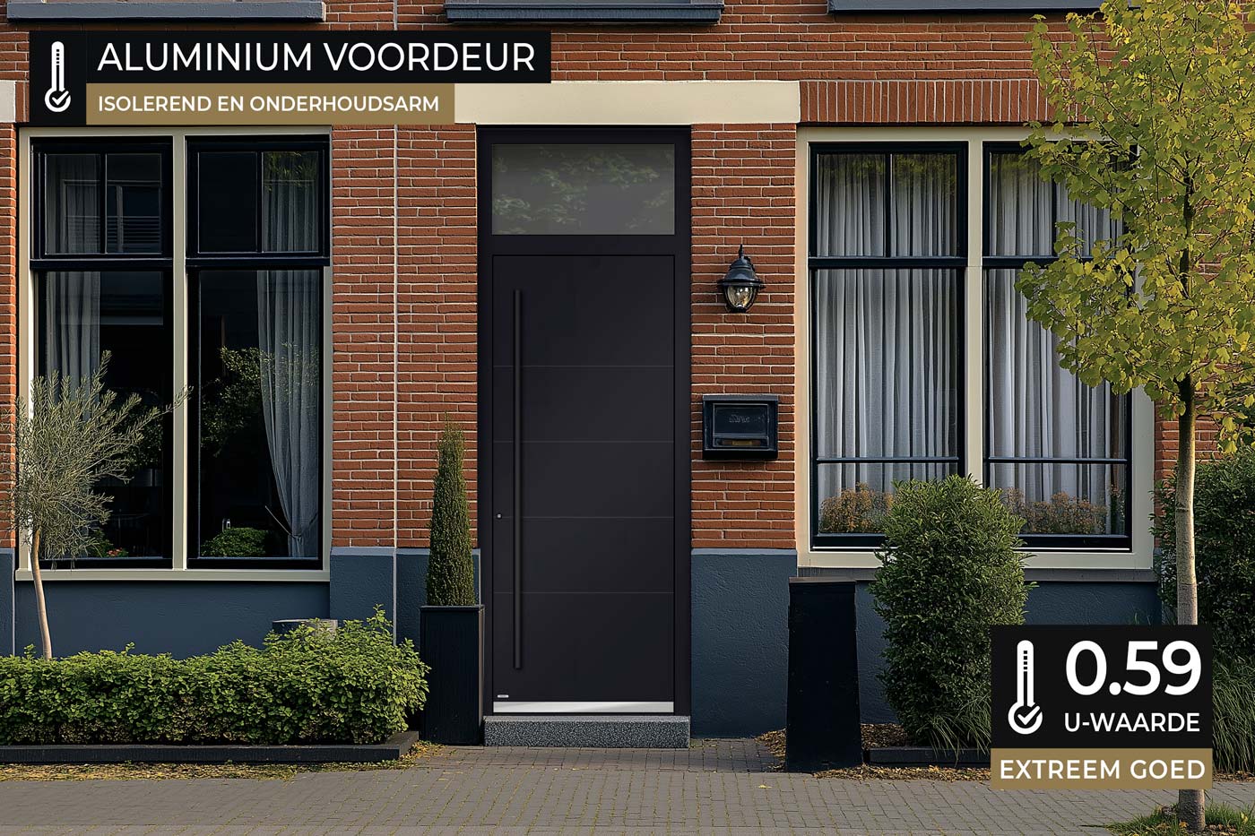 Isolerende Voordeur Aluminium Simon Maree Deurenspecialist Klassiek nieuwmodern 2