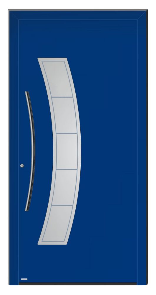 7130 Aluminium Voordeur Modern Pirnar Deurenspecialist Simon Maree blauw