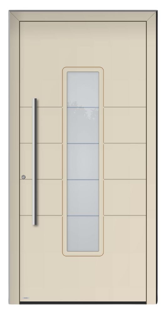 7290 Aluminium Voordeur Modern Pirnar Deurenspecialist Simon Maree beige