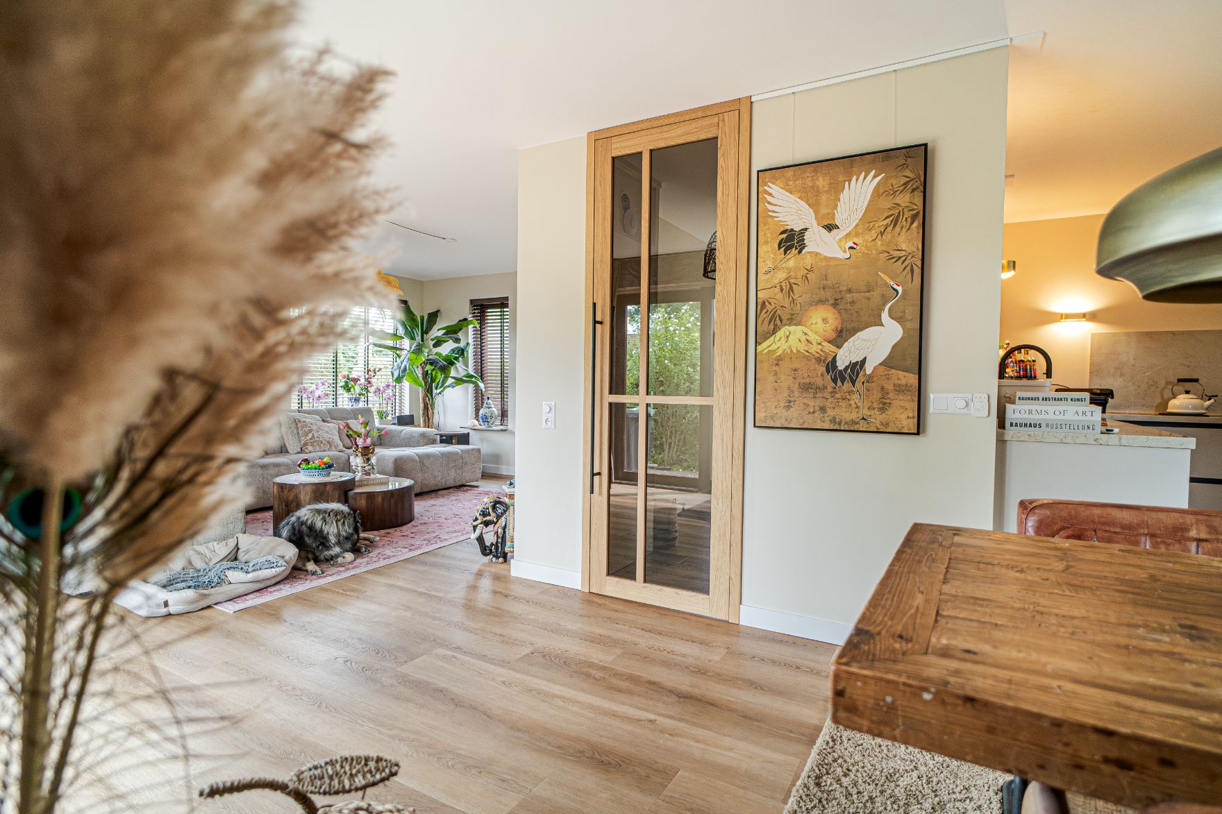 Eiken Binnendeuren Simon Maree Deurenspecialist Landelijk Asymetrische Kruis Doutzen Brons Rookglas Stang DSC09596