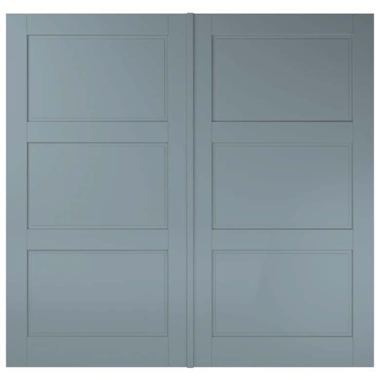 Simon Maree Deurenspecialist Albo Houten Garagedeur SL1200 GrijsBlauw
