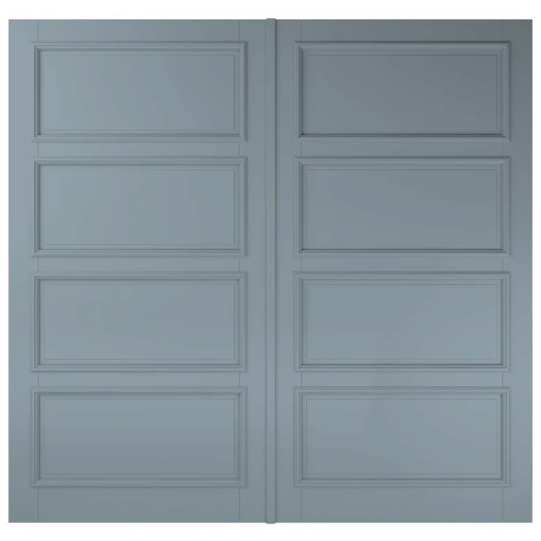 Simon Maree Deurenspecialist Albo Houten Garagedeur SLS1230 GrijsBlauw