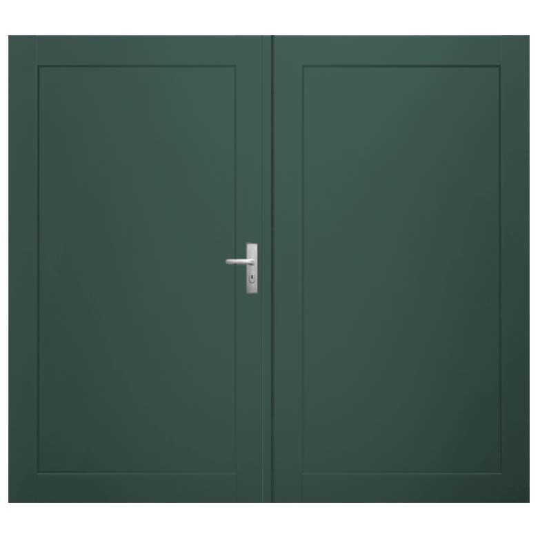 Weekamp Garagedeuren wk3501 Groen dubbel stapeldorpel