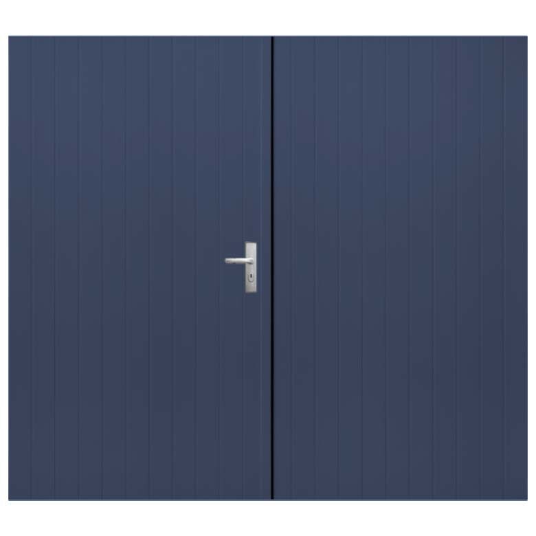 Weekamp Garagedeuren wk3621 Blauw dubbel vlak tricomfort