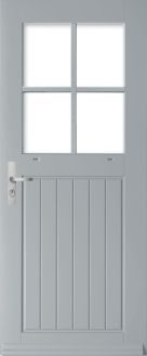 Tuindeur Weekamp Houten Achterdeur  wk7764 verticale delen 4 ruits