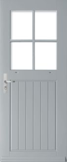 Tuindeur Weekamp Houten Achterdeur  wk7764 verticale delen 4 ruits