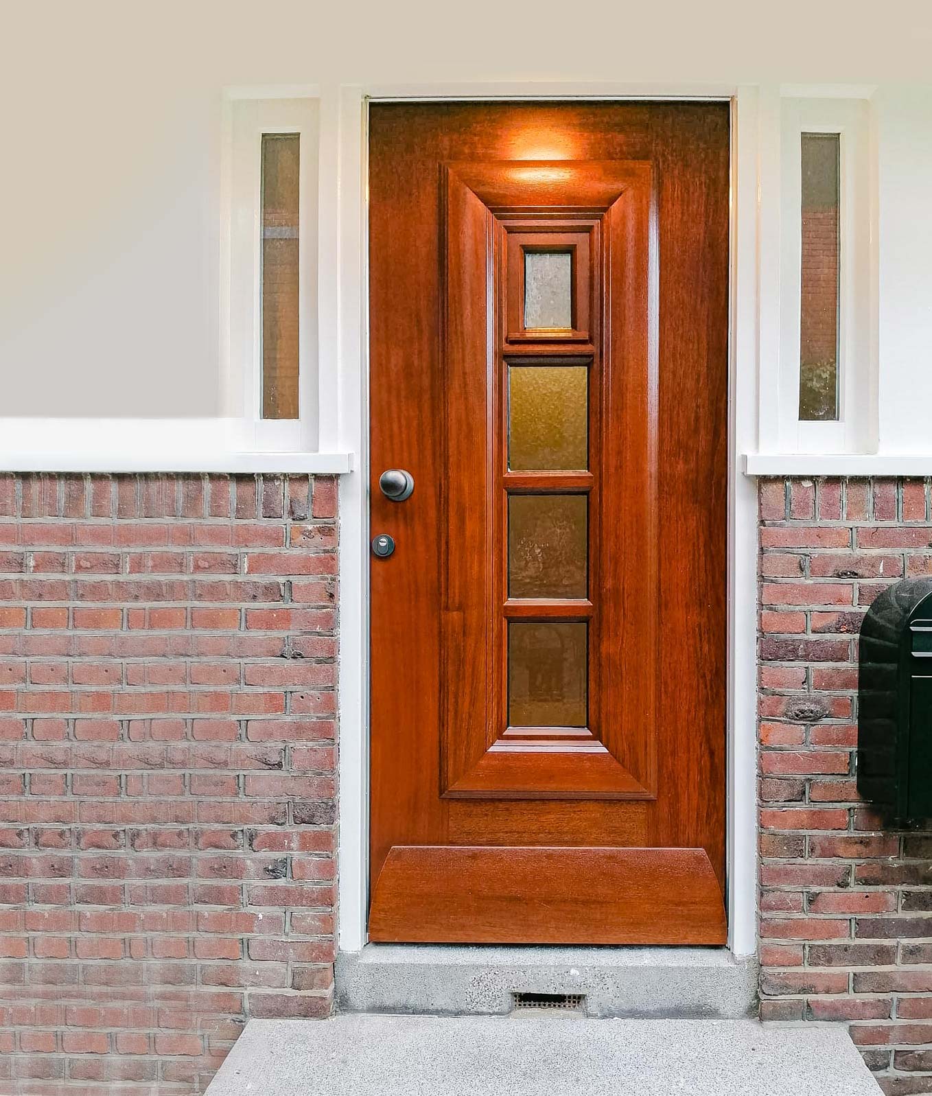 Simon Maree Front Door Wood Bare Transparent Lacquer Hardwood 2