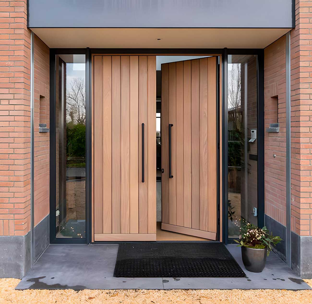 Wooden front door Oak Look Exterior Door Simon Maree 5