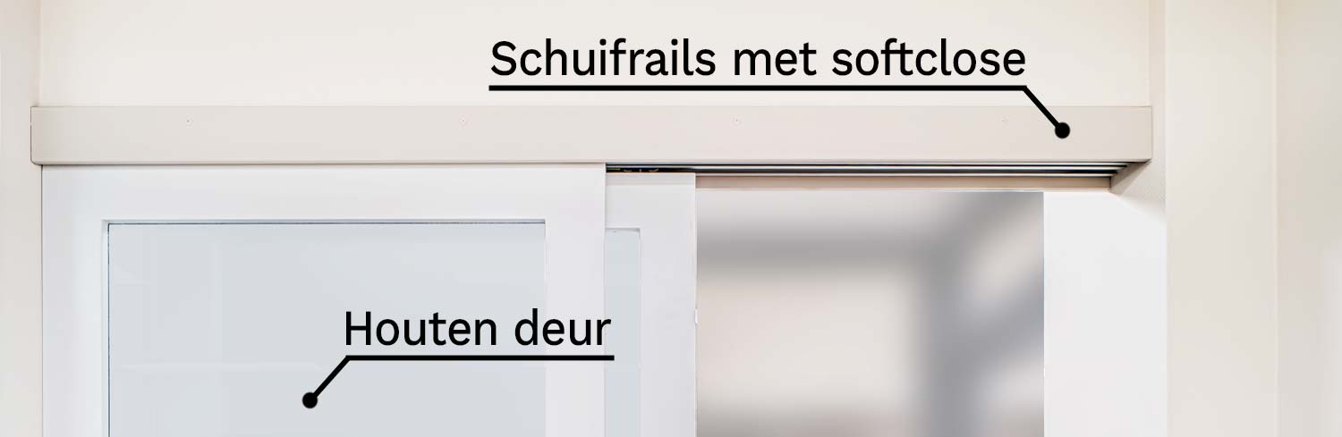 Schuifdeur op maat schuifrails detail 1