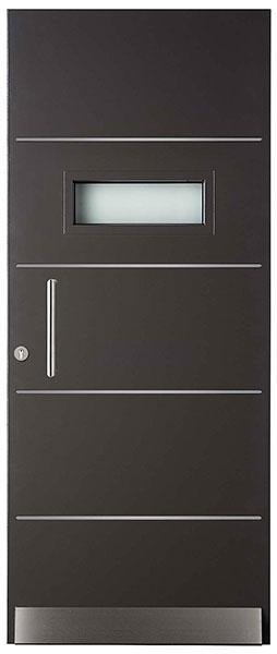 Modern Strakke Voordeur Grijs WK2031